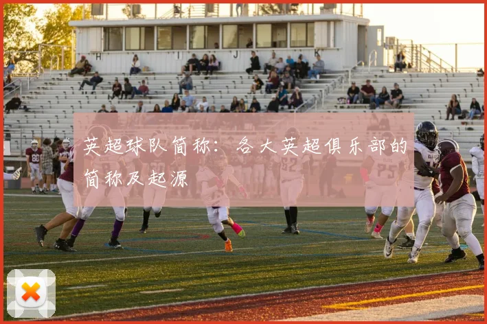 英超球队简称:各大英超俱乐部的简称及起源